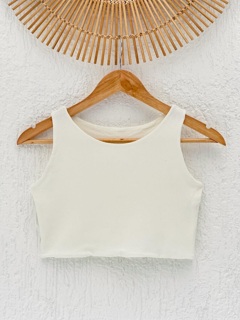 Cropped Aura Liso Off White