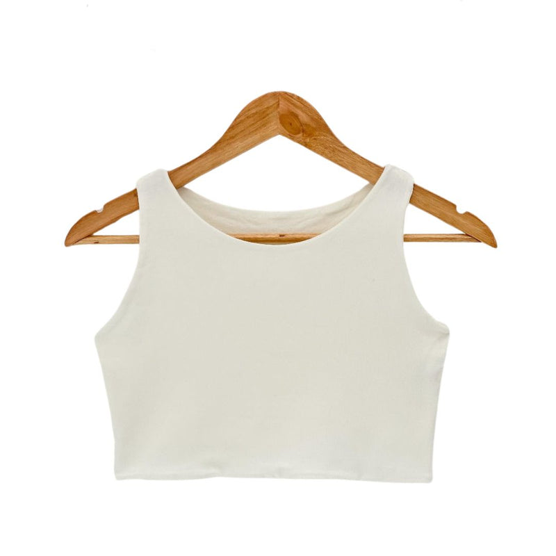 Cropped Aura Liso Off White