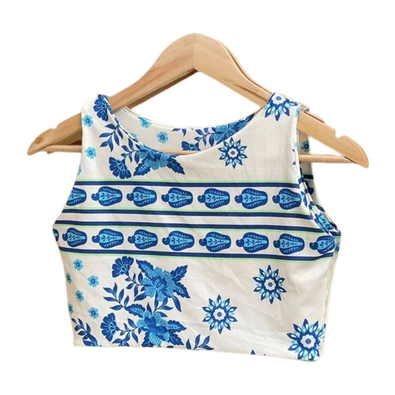 Cropped Aura Floresta Azul